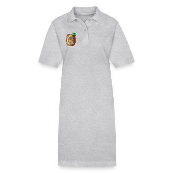 Volles Fass, volle Gaudi ! - Stanley/Stella Frauen Bio-Polokleid PAIGER - Grau meliert - Vorne