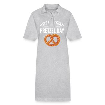 bretzel - Robe polo bio PAIGER Stanley/Stella Femme - gris chiné - Devant