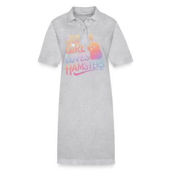 Hamster - Stanley/Stella Frauen Bio-Polokleid PAIGER - Grau meliert - Vorne