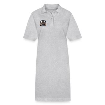 Coole Gangster - Stanley/Stella Frauen Bio-Polokleid PAIGER - Grau meliert - Vorne