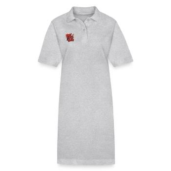 Verbrenne das System - Stanley/Stella Frauen Bio-Polokleid PAIGER - Grau meliert - Vorne