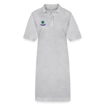 Karneval Maske - Stanley/Stella Frauen Bio-Polokleid PAIGER - Grau meliert - Vorne