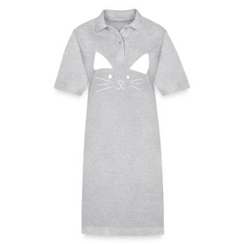 Chat, Animaux, Animal De Compagnie - Robe polo bio PAIGER Stanley/Stella Femme - gris chiné - Devant