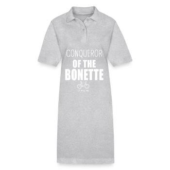 Eroberer der Bonette Radsport-Alpes - Stanley/Stella Frauen Bio-Polokleid PAIGER - Grau meliert - Vorne