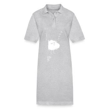 Woolly Beastie fully fed © Chyropterum Innoxius - Stanley/Stella PAIGER Organic Women’s Polo Dress - heather grey - Front