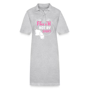 Afro Latina - Robe polo bio PAIGER Stanley/Stella Femme - gris chiné - Devant