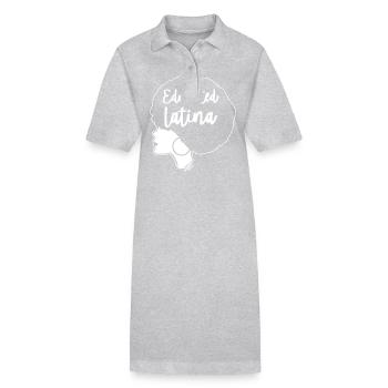 Afro Latina - Robe polo bio PAIGER Stanley/Stella Femme - gris chiné - Devant
