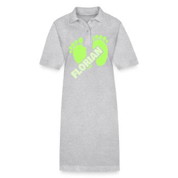 Birth Florian - Stanley/Stella PAIGER Organic Women’s Polo Dress - heather grey - Front