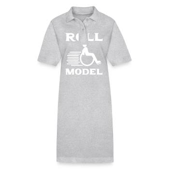 Rollstuhl - Stanley/Stella Frauen Bio-Polokleid PAIGER - Grau meliert - Vorne