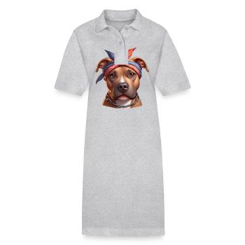 Pitbull Die Rap-Künstler - Stanley/Stella Frauen Bio-Polokleid PAIGER - Grau meliert - Vorne