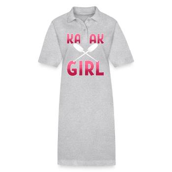 Kayak Kayak - Robe polo bio PAIGER Stanley/Stella Femme - gris chiné - Devant