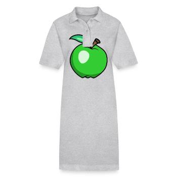 Apfel - Stanley/Stella Frauen Bio-Polokleid PAIGER - Grau meliert - Vorne