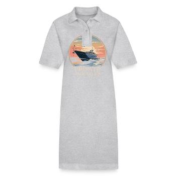 Private Yacht Club - Stanley/Stella Frauen Bio-Polokleid PAIGER - Grau meliert - Vorne