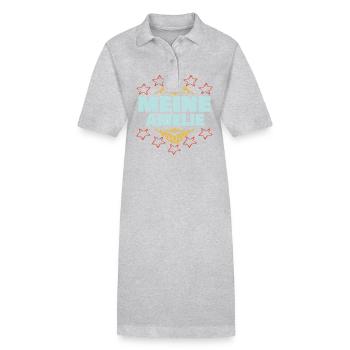 Maedchen Amelie - Stanley/Stella Frauen Bio-Polokleid PAIGER - Grau meliert - Vorne