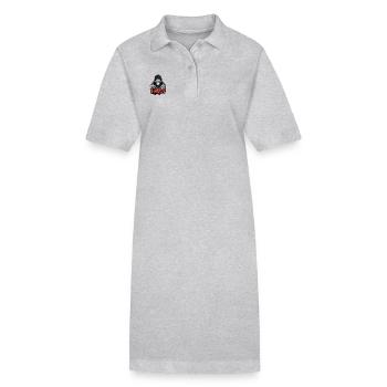 Gangster Skull - Stanley/Stella Frauen Bio-Polokleid PAIGER - Grau meliert - Vorne