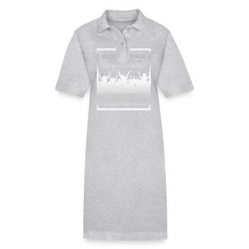 Jonnes - Robe polo bio PAIGER Stanley/Stella Femme - gris chiné - Devant