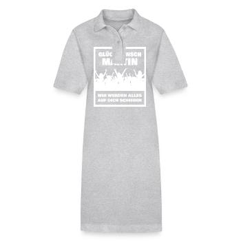 Martin - Robe polo bio PAIGER Stanley/Stella Femme - gris chiné - Devant