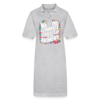 Turnen Turner Gymnastik - Stanley/Stella Frauen Bio-Polokleid PAIGER - Grau meliert - Vorne