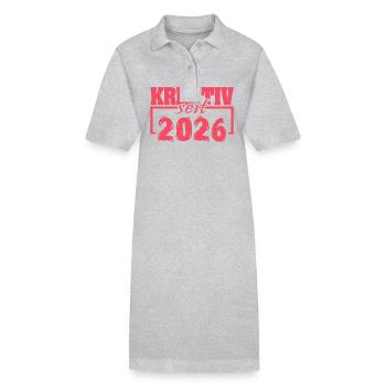 Award 2026 - Stanley/Stella PAIGER Organic Women’s Polo Dress - heather grey - Front