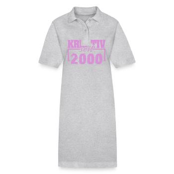 2000 2000 - Robe polo bio PAIGER Stanley/Stella Femme - gris chiné - Devant