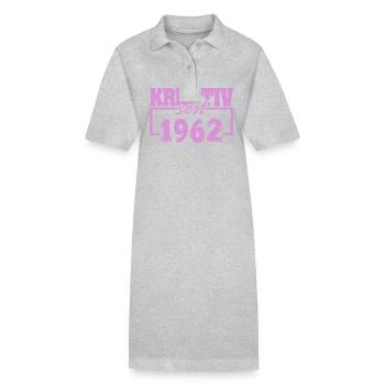 Kreativ 1962 - Stanley/Stella Frauen Bio-Polokleid PAIGER - Grau meliert - Vorne