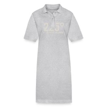 Grill Grilling Griller BBQ Barbecue - Stanley/Stella PAIGER Organic Women’s Polo Dress - heather grey - Front