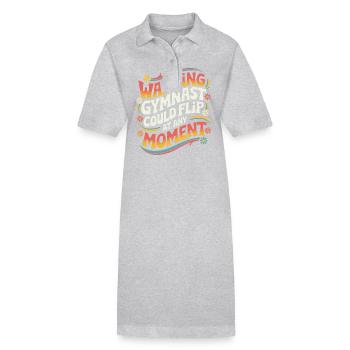 Turnen Turner Gymnastik - Stanley/Stella Frauen Bio-Polokleid PAIGER - Grau meliert - Vorne