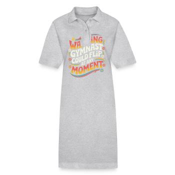 Turnen Turner Gymnastik - Stanley/Stella Frauen Bio-Polokleid PAIGER - Grau meliert - Vorne