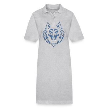 Loup 2024 03 - Robe polo bio PAIGER Stanley/Stella Femme - gris chiné - Devant
