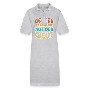 Kardiologe als Berufung - Stanley/Stella Frauen Bio-Polokleid PAIGER - Grau meliert - Vorne