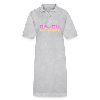 Biken - Stanley/Stella Frauen Bio-Polokleid PAIGER - Grau meliert - Vorne