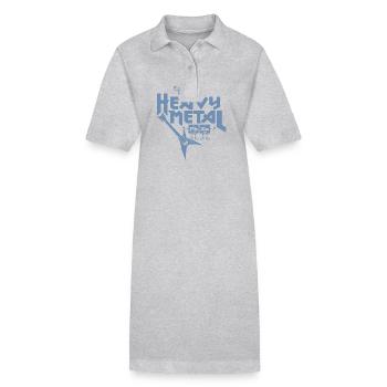 Heavy Metal Drôle - Robe polo bio PAIGER Stanley/Stella Femme - gris chiné - Devant