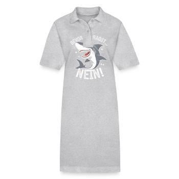 Requin Requin Requins Requin - Robe polo bio PAIGER Stanley/Stella Femme - gris chiné - Devant