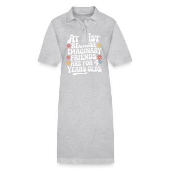 Atheismus Atheist Anti-Religion Agnostiker - Stanley/Stella Frauen Bio-Polokleid PAIGER - Grau meliert - Vorne