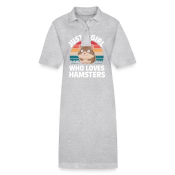 Hamster - Stanley/Stella Frauen Bio-Polokleid PAIGER - Grau meliert - Vorne