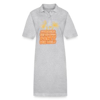 Curacao Holidays - Stanley/Stella PAIGER Organic Women’s Polo Dress - heather grey - Front