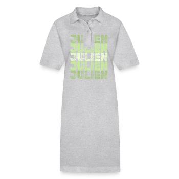 Julien - Stanley/Stella Frauen Bio-Polokleid PAIGER - Grau meliert - Vorne
