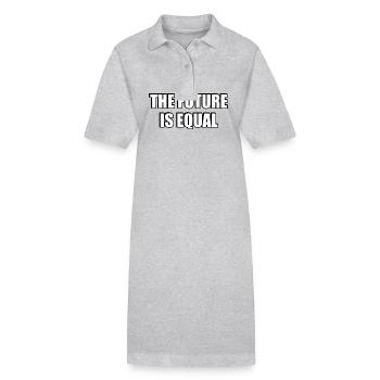 L’avenir est égal - Égalité LGBT, droits des homosexuels - Robe polo bio PAIGER Stanley/Stella Femme - gris chiné - Devant