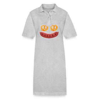 bretzel - Robe polo bio PAIGER Stanley/Stella Femme - gris chiné - Devant