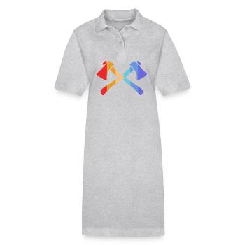 Axe - Stanley/Stella PAIGER Organic Women’s Polo Dress - heather grey - Front