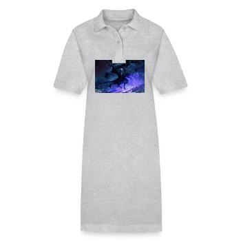 Call to arms - Stanley/Stella PAIGER Organic Women’s Polo Dress - heather grey - Front