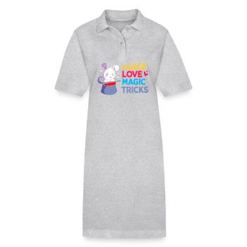 Zauberer - Stanley/Stella Frauen Bio-Polokleid PAIGER - Grau meliert - Vorne