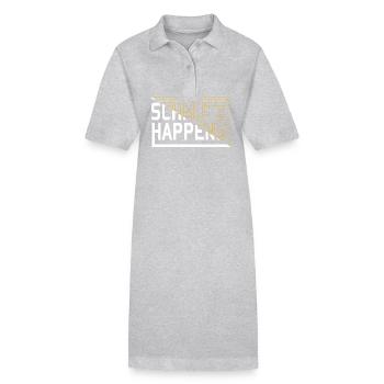 Chanukkah - Stanley/Stella Frauen Bio-Polokleid PAIGER - Grau meliert - Vorne
