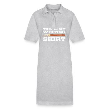 Auteur - Robe polo bio PAIGER Stanley/Stella Femme - gris chiné - Devant