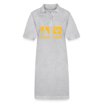 Capoeira - Stanley/Stella Frauen Bio-Polokleid PAIGER - Grau meliert - Vorne