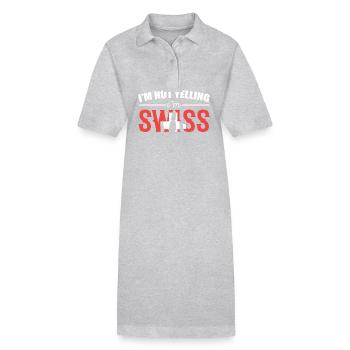 Suisse Suisse Suisse Allemande - Robe polo bio PAIGER Stanley/Stella Femme - gris chiné - Devant