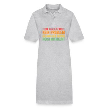 Ich Bin Nicht Alt Geburtstag - Stanley/Stella Frauen Bio-Polokleid PAIGER - Grau meliert - Vorne