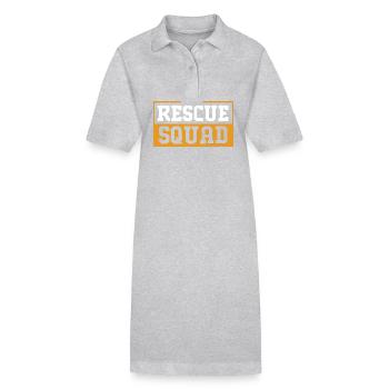 Sauvetage des animaux Droits des animaux Refuge pour animaux de sauvetage des animaux - Robe polo bio PAIGER Stanley/Stella Femme - gris chiné - Devant