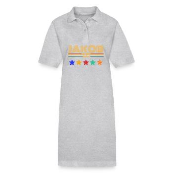 Jacob - Robe polo bio PAIGER Stanley/Stella Femme - gris chiné - Devant