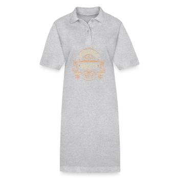 Vintage 1973 Birthday Vintage - Stanley/Stella PAIGER Organic Women’s Polo Dress - heather grey - Front